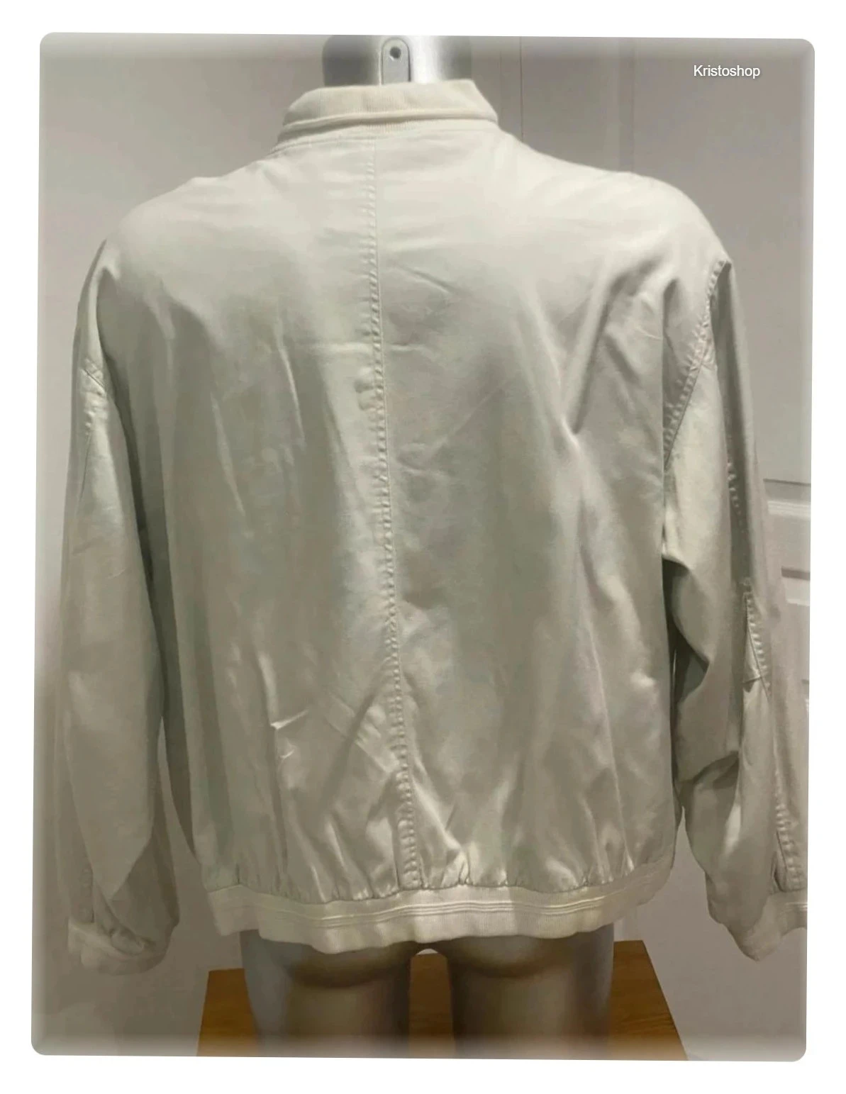 Chaqueta retro Camaieu Harrington beige Talla L Vintage 90s – photo 5